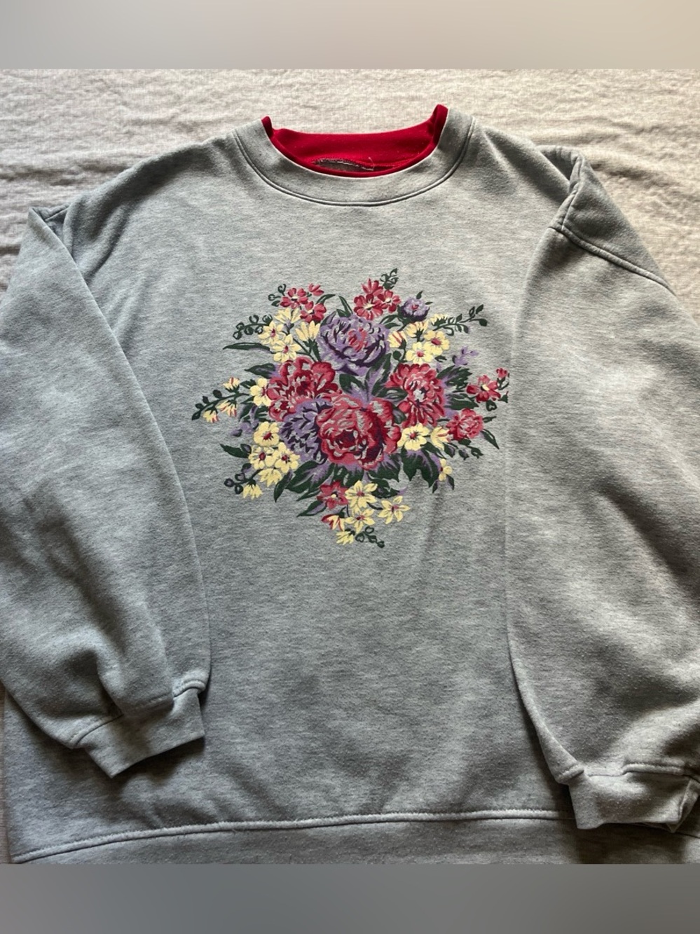 Vintage 90s Basic Editions Double Collar Sweatshirt Grannycore